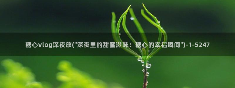 糖心vlog比心小雪